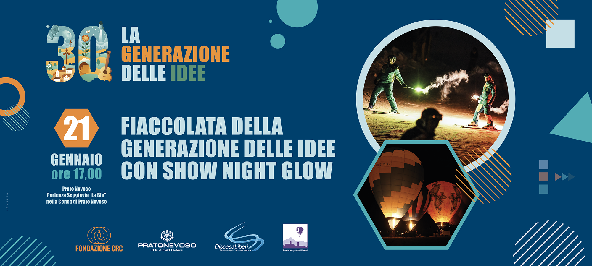 Fiaccolata Della Generazione Delle Idee Con Show Night Glow