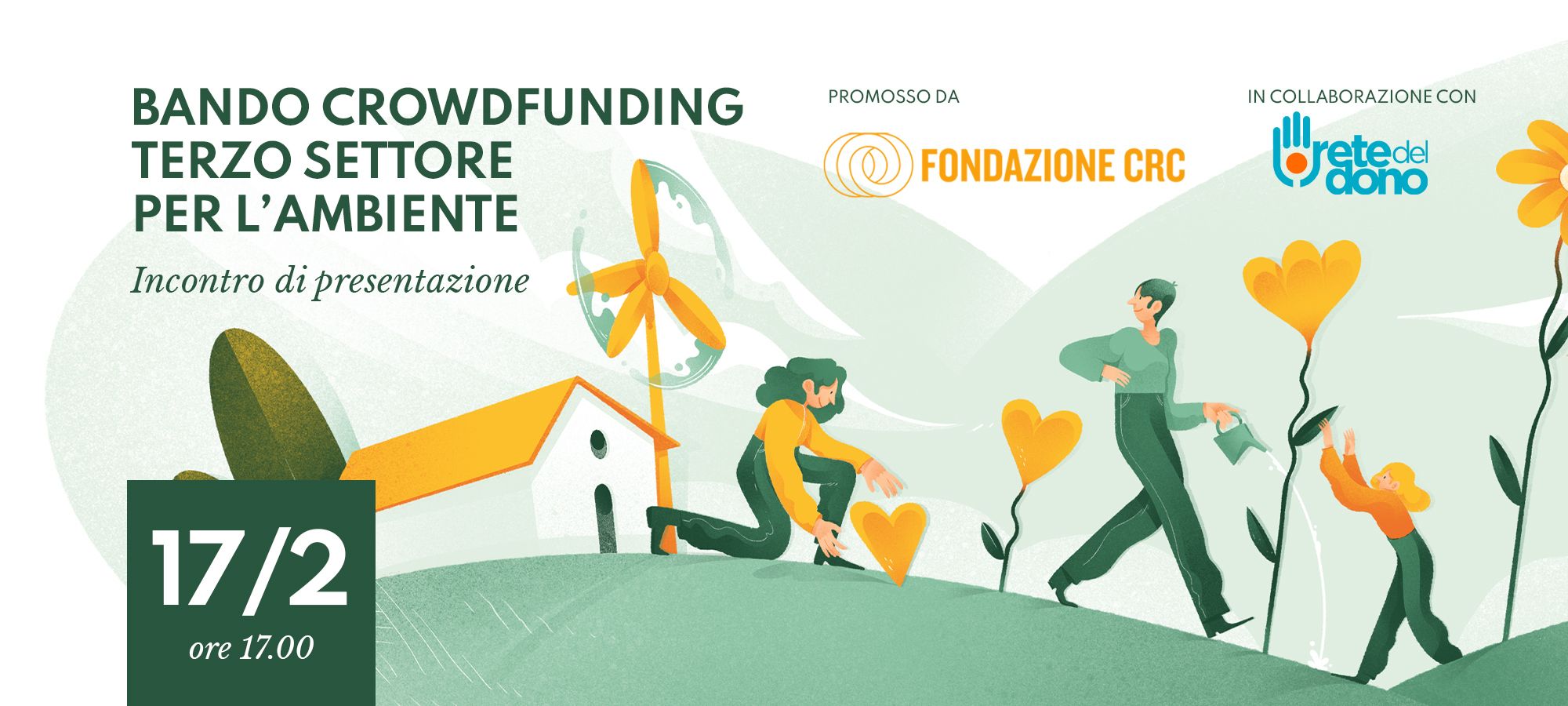 Presentazione del bando Crowdfunding. Terzo Settore per l’Ambiente
