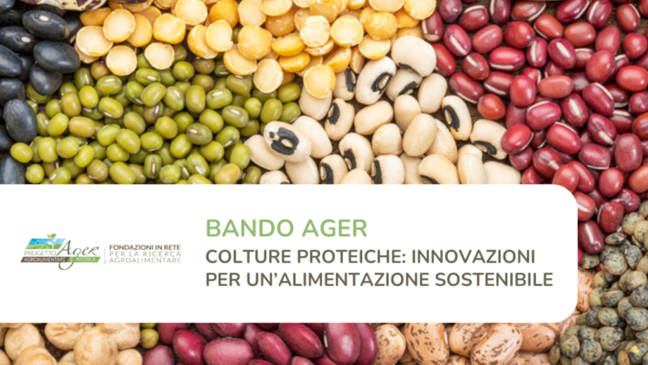 Un nuovo bando Ager per un’alimentazione sostenibile