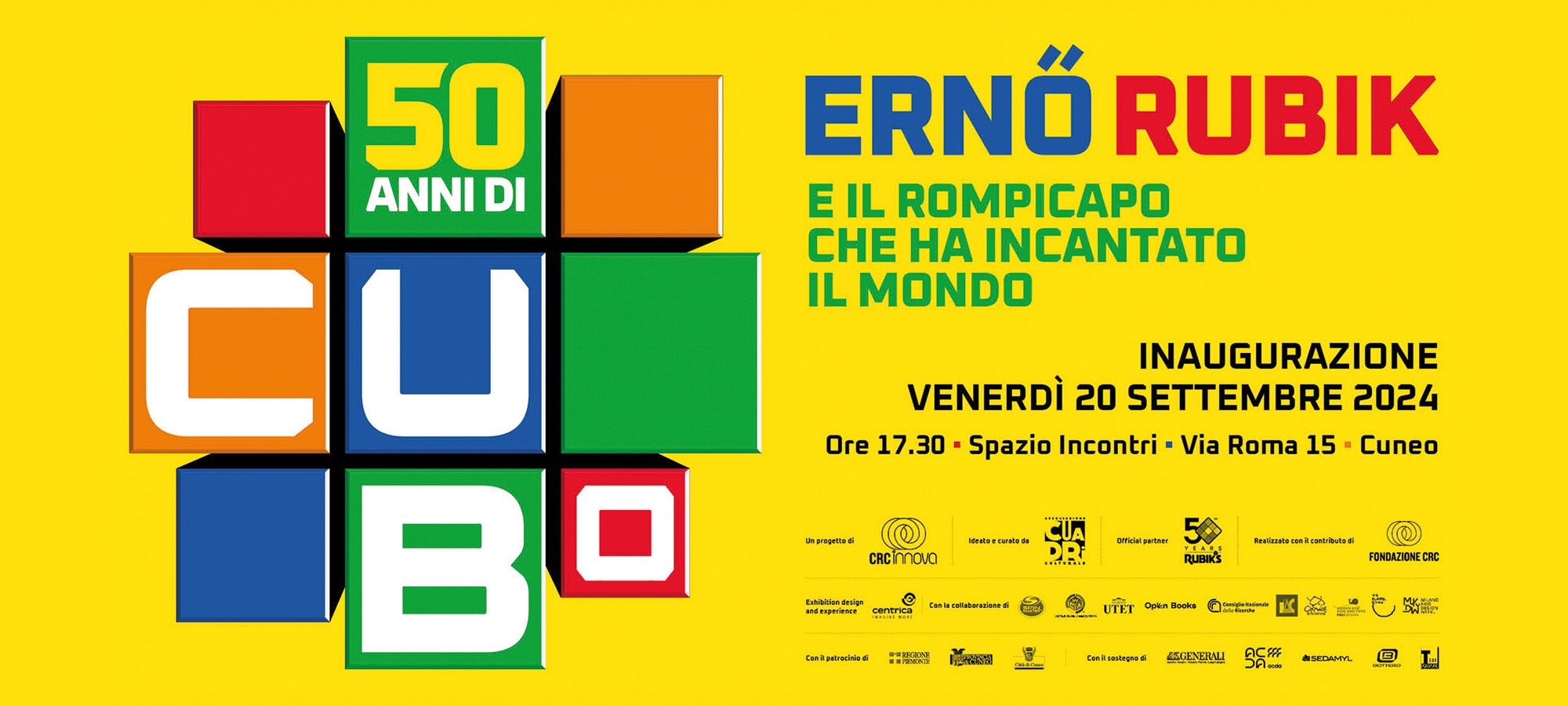 Inaugurazione della mostra: 50 anni di Cubo. Ernő Rubik e il rompicapo che ha incantato il mondo