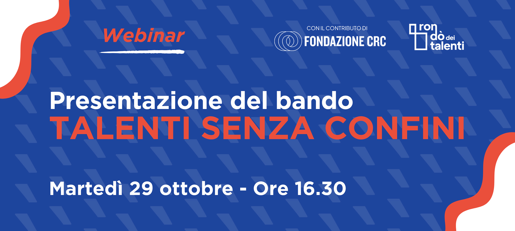 Presentazione del bando “Talenti senza confini”